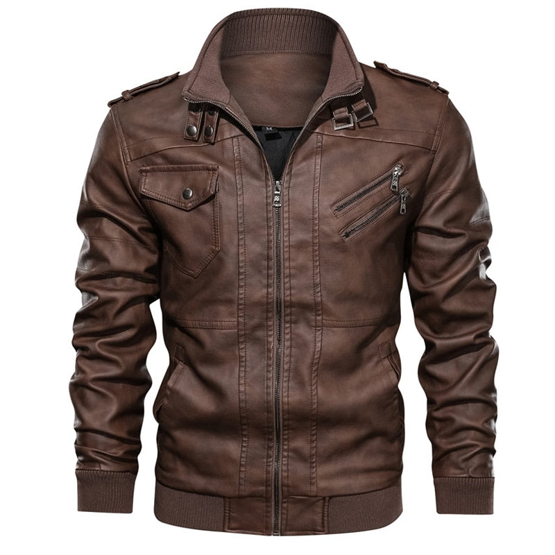 Mountainskin New Men's Leather Jackets - OZN Shopping