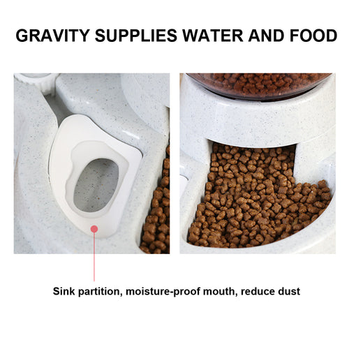 Pet Dot Cat Water & Food Feeder & Dispenser Bowl - OZN Shopping