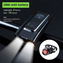 Load image into Gallery viewer, Bicycle Front Light  Rechargeable Smart Headlight - OZN Shopping
