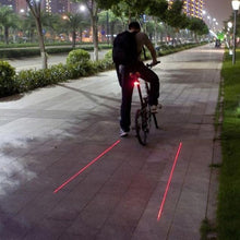 Load image into Gallery viewer, Waterproof Bicycle Cycling Lights Taillights LED Laser Safety Warning Bicycle Lights Bicycle Tail Bicycle Accessories Light - OZN Shopping
