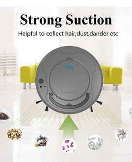 Smart Robot Vacuum Cleaner Multifunctional 3-In-1 Auto Rechargeable Floor Sweeping Robot Dry Wet Vacuum Cleaner Machine