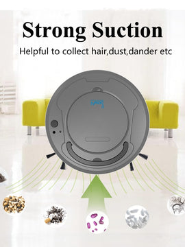 Smart Robot Vacuum Cleaner Multifunctional 3-In-1 Auto Rechargeable Floor Sweeping Robot Dry Wet Vacuum Cleaner Machine