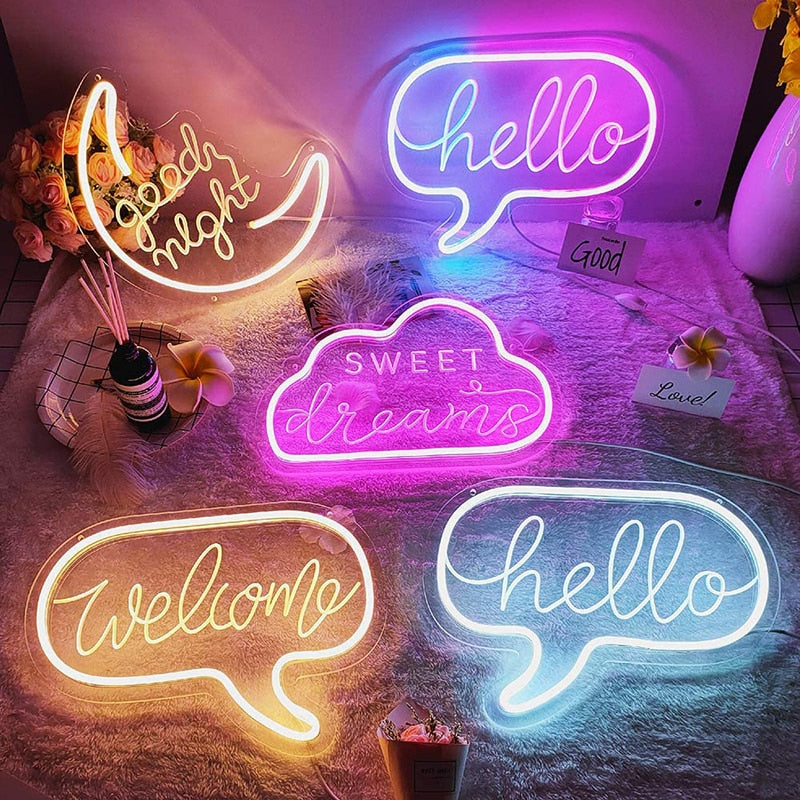 Good Vibes Led Neon Light Sign - Wall Decor - OZN Shopping