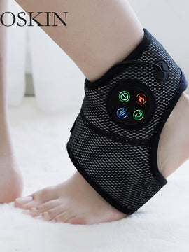 Smart Ankle Brace Foot Compression Massager - Electric Ankle Heating Brace and Foot Pain Relief Vibration