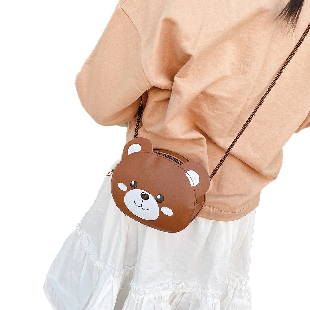 6 Styles Newest Arrival Kids Girl Crossbody Bags Cute Cartoon Animal Coin Purse Handbag Children Wallet Small Coin Bag - OZN Shopping