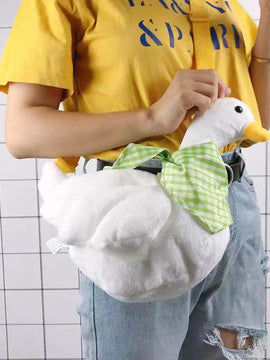 Kids Girls Bags for Women Dolls Duck Plush Purse Messengers Bags Handbag Cartoon Animals Shape Crossbody Bags Shoulder Bag