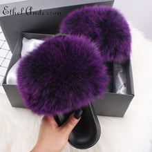 Load image into Gallery viewer, Fur Slippers - OZN Shopping

