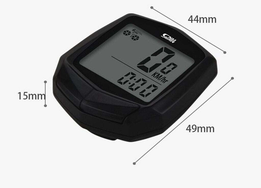 Waterproof Bike Computer With LCD Digital Display Bicycle Odometer Speedometer Cycling Wired Stopwatch Riding Accessories - OZN Shopping