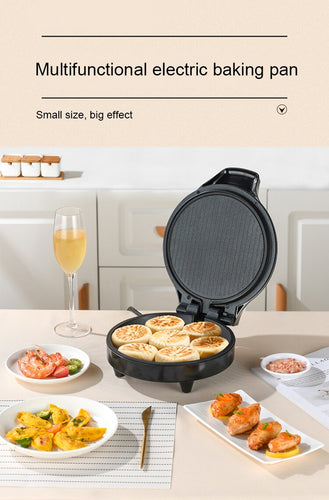 Electric Baking Pan Double-sided Heating Suspension Type Crepe Maker Skillet Pancake Baking Machine Pie Pizza Griddle - OZN Shopping