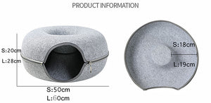 Cat Donut Bed Tunnel Toy - OZN Shopping