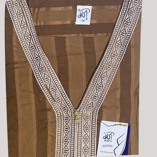 New Trendy Embroidery Jubba Thobe  For Men Kaftan Abaya - OZN Shopping