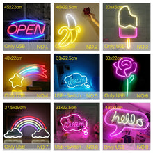 Load image into Gallery viewer, Good Vibes Led Neon Light Sign - Wall Decor - OZN Shopping
