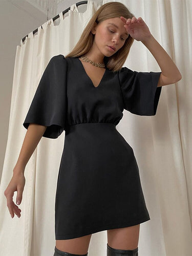 Women Satin Backless Dress