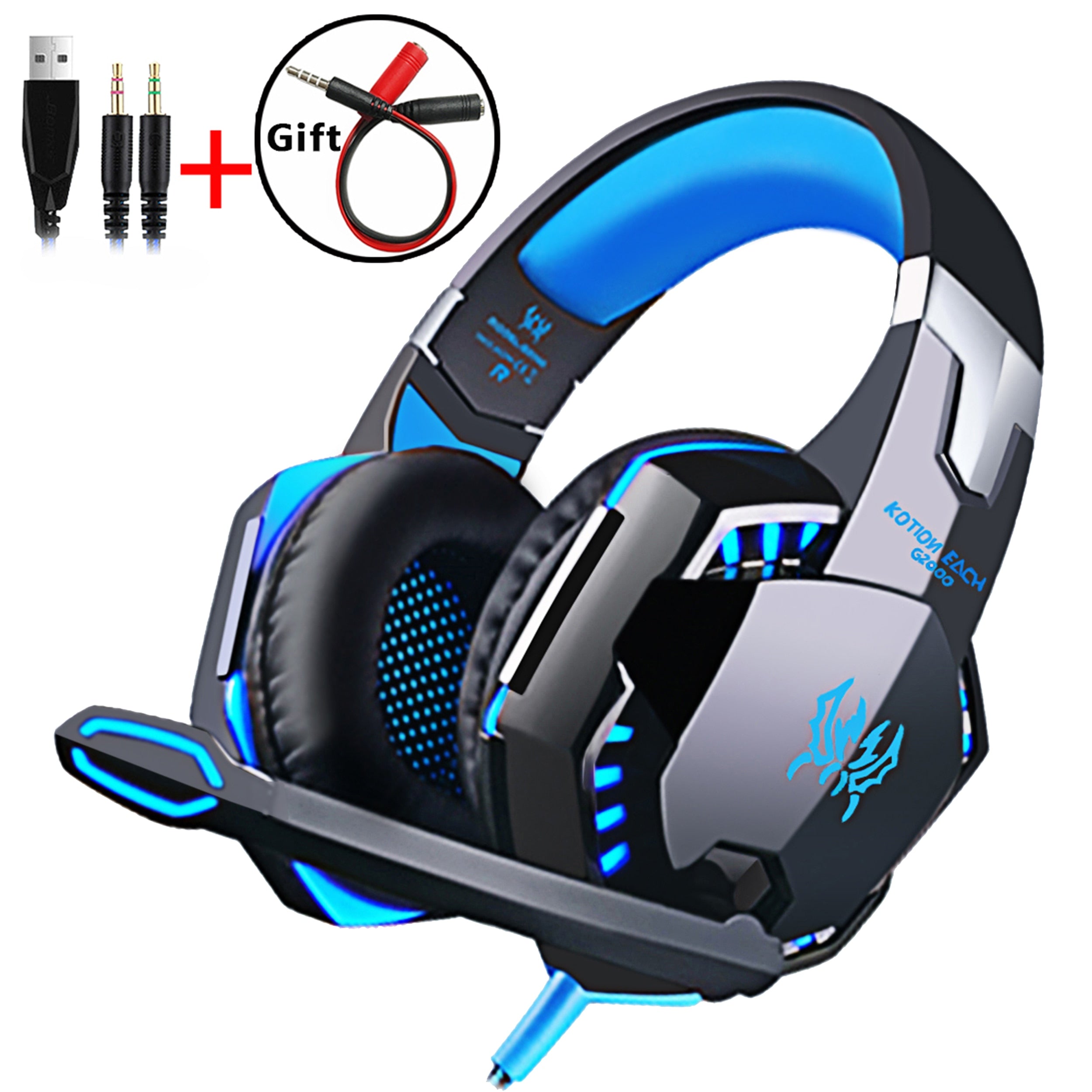 Gaming Headset Headphones Deep bass Stereo  Earphones with Microphone - OZN Shopping