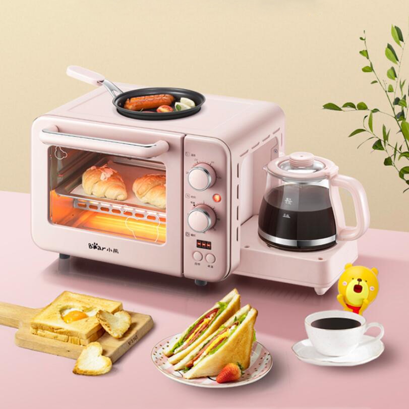 Multifunction Breakfast Machine Mini Household Electric Oven Cake Baking Fry Pan Warm Drinking Pot Toaster - OZN Shopping