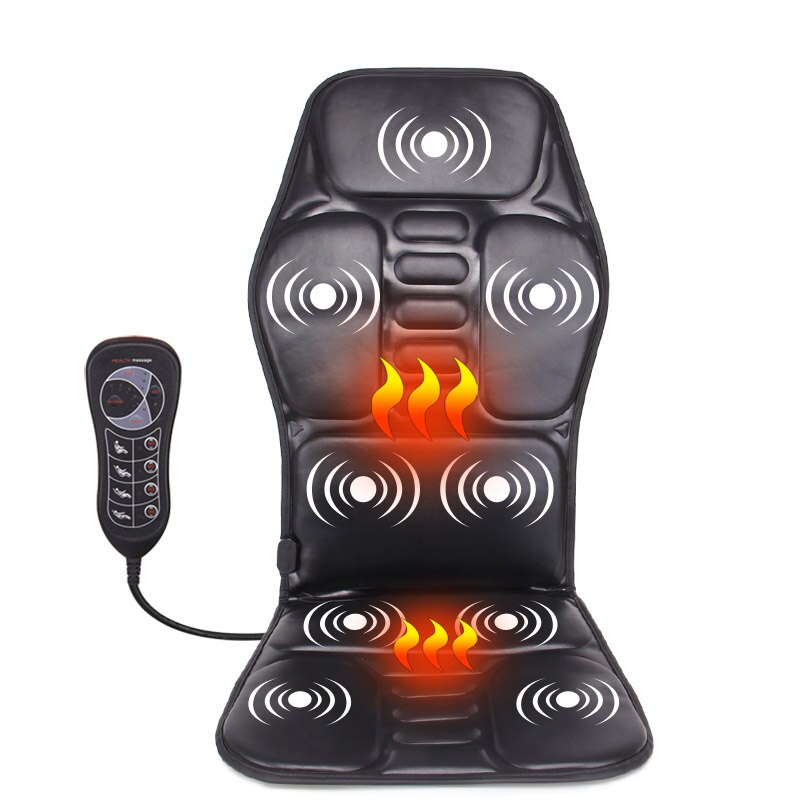 Electric Portable Heating Vibrating Back Massager Chair for Pain Relief - OZN Shopping