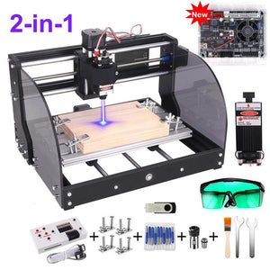 3D Printer CNC 3018 Pro Max Laser Engraver GRBL DIY 3Axis PBC Milling Laser Engraving Machine Wood Router Upgraded 3018 Pro - OZN Shopping