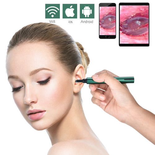 Ear Cleaner Wax Removal Tool Ear Cleaning Camera Otoscope Wireless LED Light Oral Inspection for Android IOS - OZN Shopping