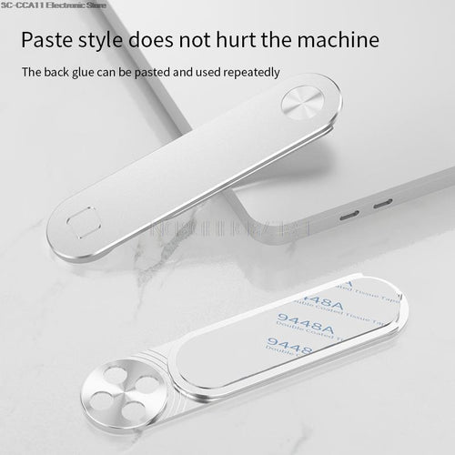 Magnetic Portable Metal Expansion Phone Stand Laptop Screen Folding Side Mount Magnetic Phone Stand Holder Lazy Bracket 4Color - OZN Shopping
