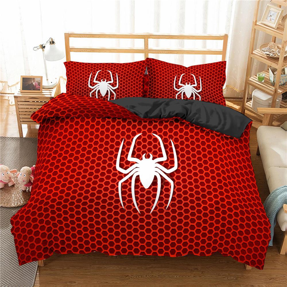 Spider Web Printed 3d Bedding Set Cartoon Home Decor Duvet Cover With Pillowcase For Bedroom Decoration Bedclothes - OZN Shopping