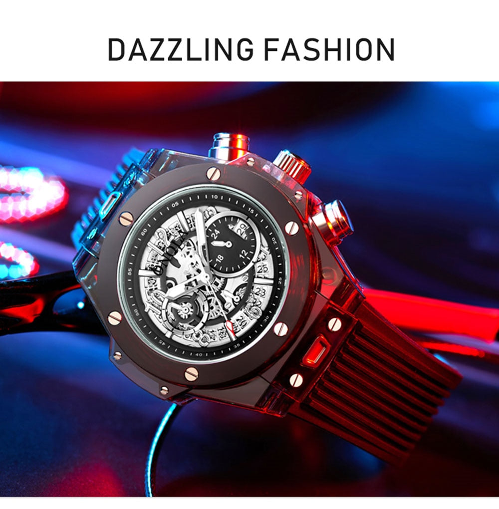 Branded Transparent Fashion Casual Quartz  Wrist Watch - OZN Shopping