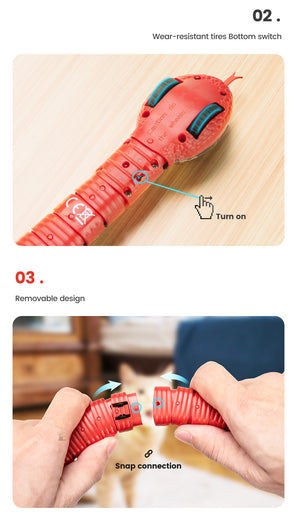 Smart Sensing Snake Cat Toys