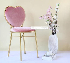 Modern Class Love Heart Shape Soft Seat Chair  ( Free Delivery ) - OZN Shopping
