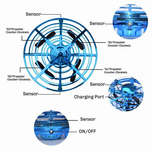 Mini Helicopter UFO RC Drone Infraed Hand Sensing Aircraft Electronic Model Quadcopter flayaball Small drohne Toys For Children - OZN Shopping
