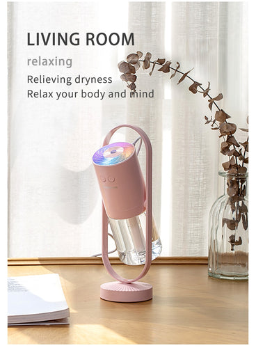 Mini Portable Wireless Usb Charging Humidifier Mute Projection Lamp 360 Rotating Aromatherapy Diffuser For Home Bedroom - OZN Shopping