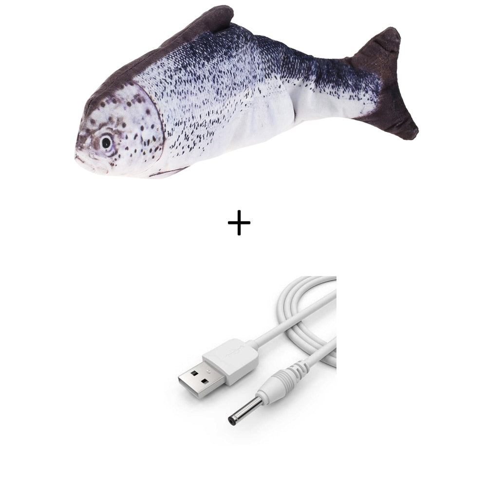 Cat Fish Electric USB Charging Simulation Fish Toys - OZN Shopping