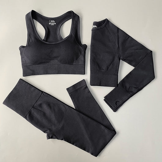 Women Fitness Set Workout Sportswear  Crop Top, Leggings , Sports Suit - OZN Shopping