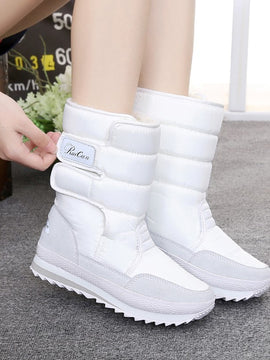 Waterproof Winter Boots  -  Women Colorful Velvet Snow Shoes