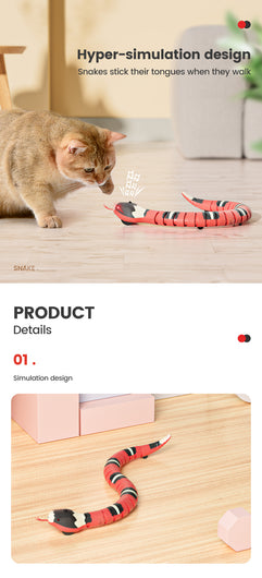 Smart Sensing Snake Cat Toys