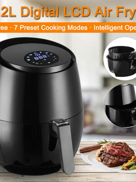 Air Fryer Eletric Air Frier 5.2L Deep Fryer Air Fryer with Digital LED Touch Screen Timer Temperature Control 3 Type