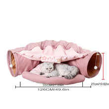 Load image into Gallery viewer, Pet Cats Tunnel Interactive Play Toy Mobile Collapsible Ferrets Rabbit Bed tunnels Indoor Toys Kitten Exercising Products - OZN Shopping
