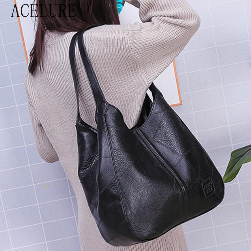 Leather Vintage Women Hand Bag - OZN Shopping