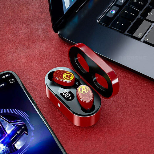 Marvel Wireless Bluetooth Earphones Iron man, Spiderman & Captain America - OZN Shopping