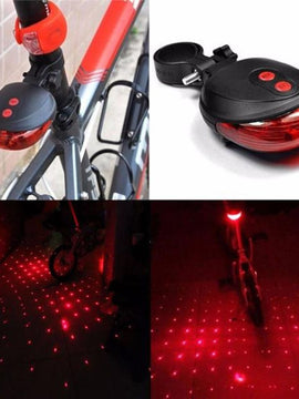 Waterproof Bicycle Cycling Lights Taillights LED Laser Safety Warning Bicycle Lights Bicycle Tail Bicycle Accessories Light