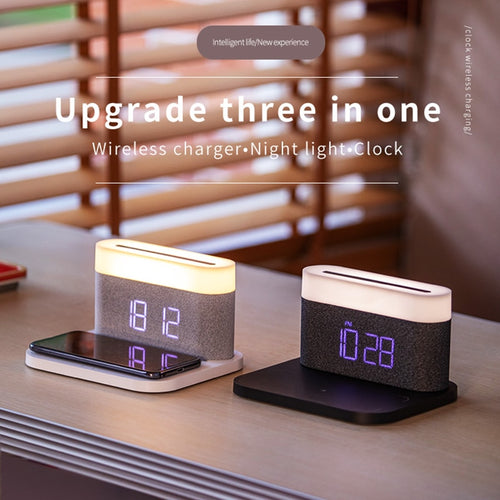 Wireless Chager with Clock & Lamp - OZN Shopping