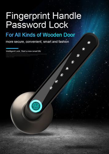 Fingerprint Electronic Door Lock Smart Bluetooth Password Handle Lock APP - OZN Shopping