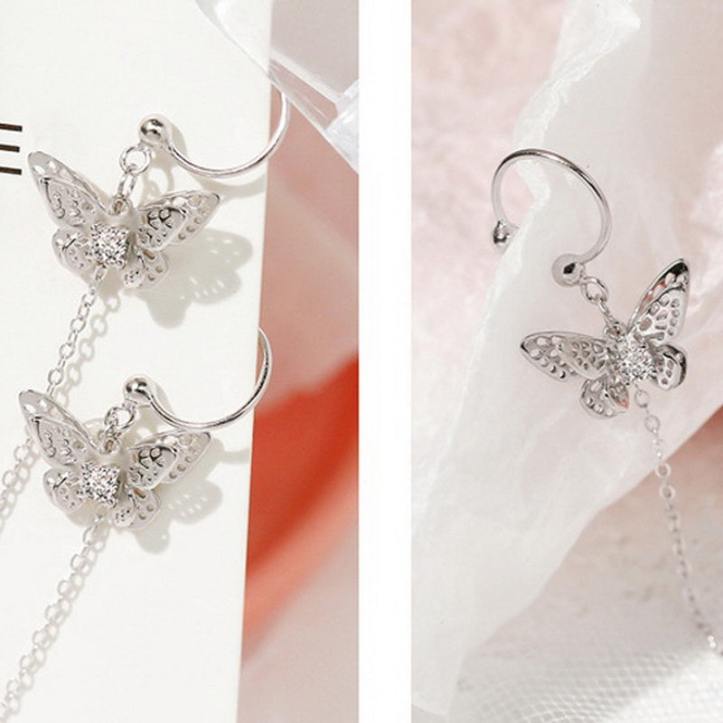 Sparkling Earings Butterfly Clips - OZN Shopping