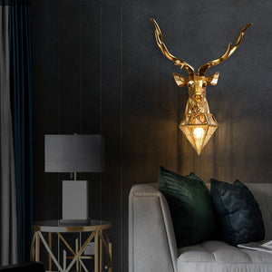 Modern Class  Antler Wall Deer Lamp Light - OZN Shopping