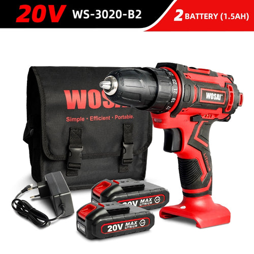 Cordless Drill Electric Screwdriver Mini Wireless Power Driver DC Lithium-Ion Battery 3/8-Inch - OZN Shopping