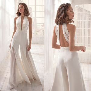 White V Neck Elegant Dress - OZN Shopping