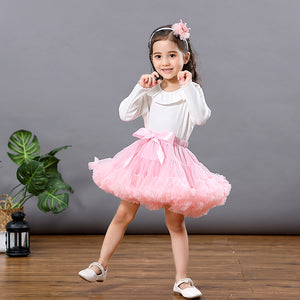 Girl Kids Fluffy Skirt Ballerina Party Clothes - OZN Shopping