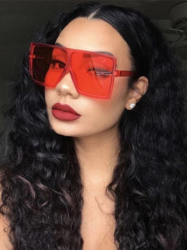 Fashion Brand Design New Sunglasses Women Flat Top Square Luxury Sun Glasses Vintage UV400 Sunglass Shades Eyewear Oculos De Sol