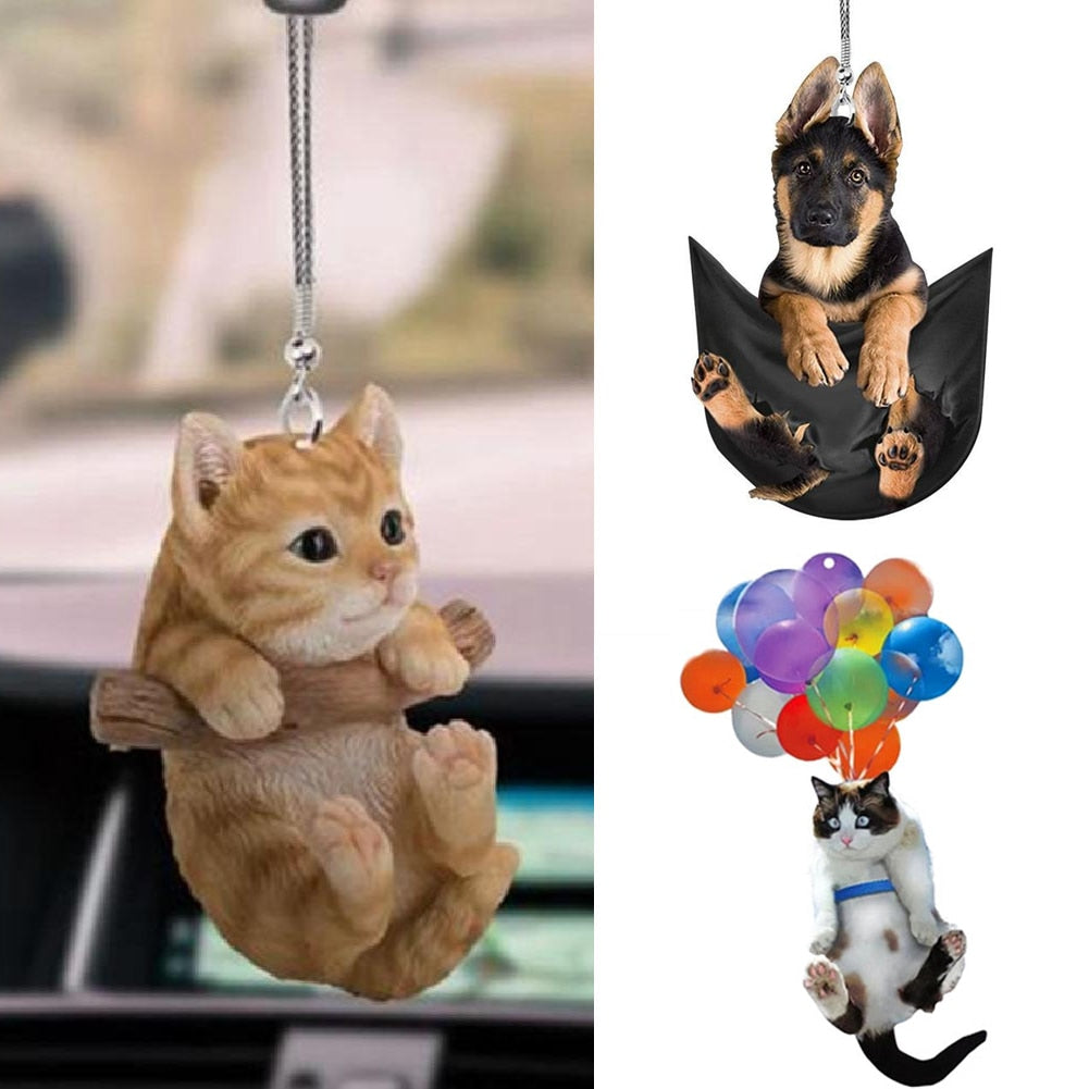 Cute Cat Puppy Car Interior Decor