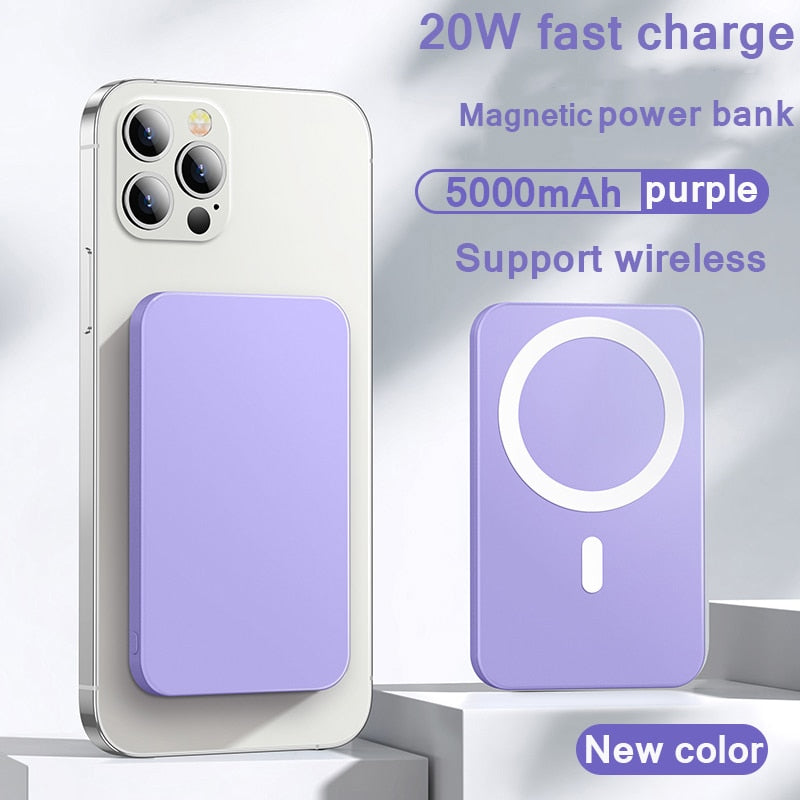 Portable Magnetic Power Bank Fast Charging Powerbank - OZN Shopping