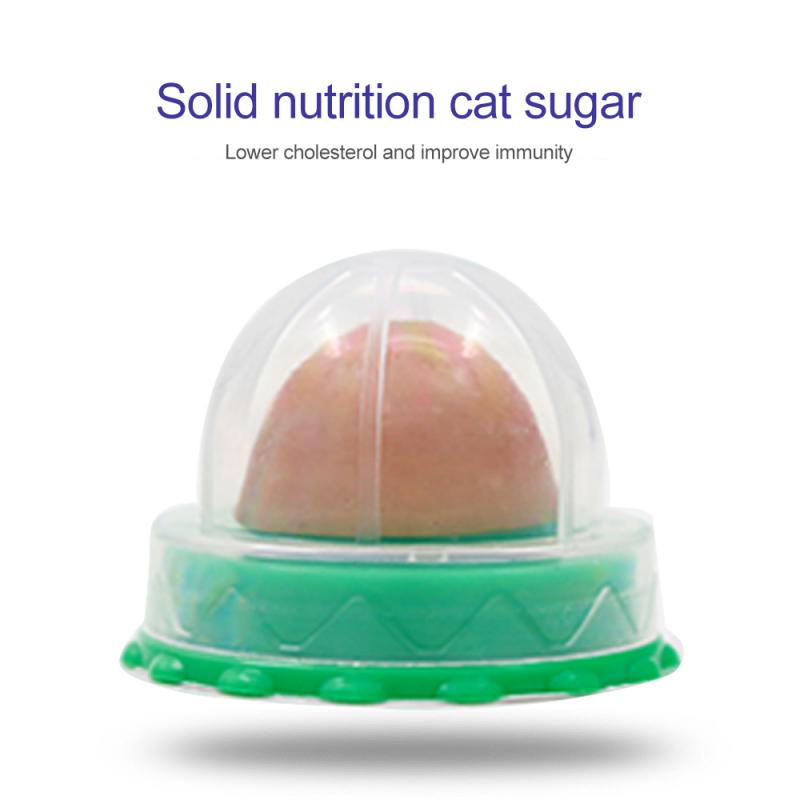 Cat Sugar Ball Cat Snacks Candy Licking Solid Nutrition Cat Treats Energy Ball Toy With Natural Catnip And Sucker For Cats - OZN Shopping