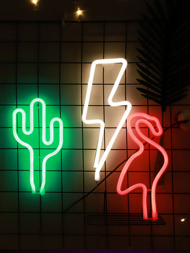 LED Neon Night Light Sign Wall Art Sign Night Lamp Xmas Birthday Gift Wedding Party Wall Hanging Neon Lamp Home Decor - OZN Shopping